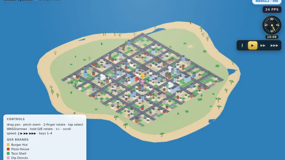 Chain Tycoon city